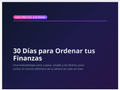 30 dias para ordenar tus finanzas